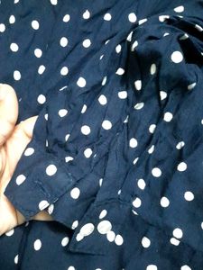 Chic Polka Dot Maxi Dress size S