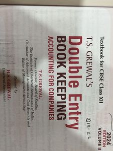 T.S. Grewal's Double Entry Book Keeping Vol II