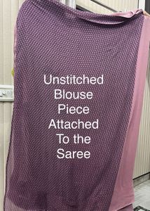 Embroidered Purple Saree