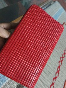 Red Woven Clutch