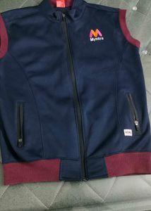 Myntra Sleeveless Zip-Up Jacket