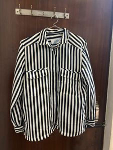 Striped Button-Up Blouse