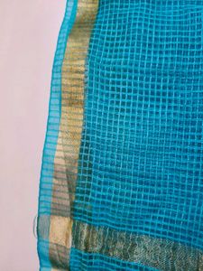 Srishti Sky Blue Kota Doria Dupatta