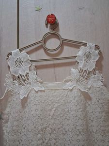 White Lace Dress Bust 38-42 Plus Size