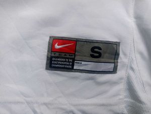 Nike White TEYSA T-Shirt with Blue Stripes