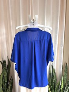 Imported stylish Royal Blue Wrap Top