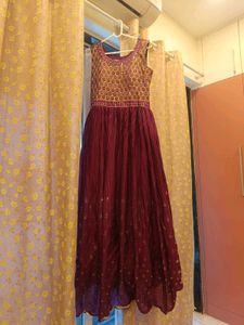 New/Unused Magenta Ethnic Gown Dress