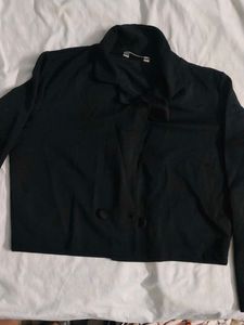 Chic Black Button-Up Jacket
