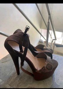 Stylish Brown Platform Heels