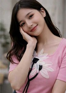 Pink Top with Floral Detail