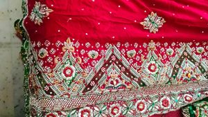 Embellished Velvet Lehenga Choli Set
