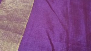 Magenta Cotton Silk Saree with blouse