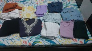 Bundle Of Women's Ethnic Tops ,kurti and dresses