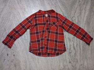 Red Plaid Flannel Shirt