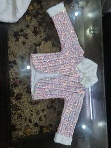 Fuzzy Sleeveless Girls Dress