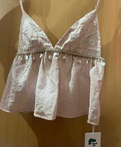 Boho Chic Embellished Crop Top