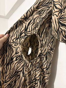 Stylish Animal Print Mini Dress