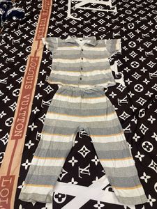 Striped Kids' Pajama Set
