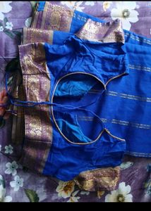 Beautiful Blue Silk Saree