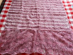 Embroidered Lace Scarf