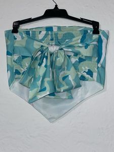 MISS MEOW Camouflage Scarf Top
