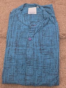 Salmon Short Sleeve Shirt w/ Tee - Size M