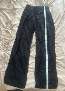 Black Crop Top &amp; Wide Leg Pants Co-ord Set