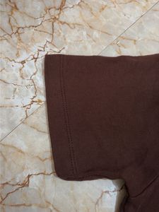 Brown Graphic Print T-Shirt