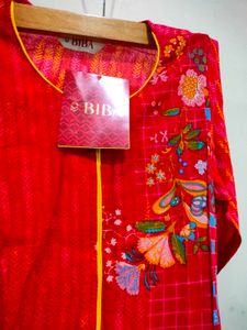 Vibrant Pink &amp; Red Printed Kurta