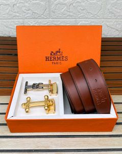 Hermes Belt  2 buckle  Set