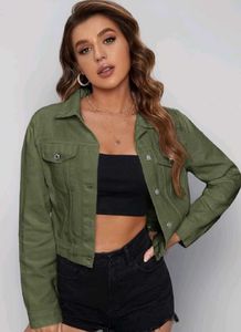 olive green casual jacket