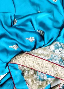 Soft Satin Shining Saree