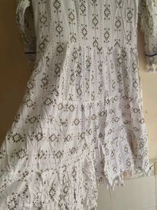 Embellished White Kurta