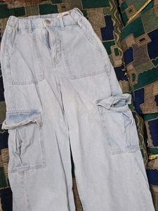 Zudio Light Wash Loose Straight Jeans