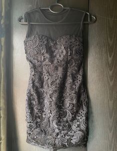 Elegant Black Lace Dress
