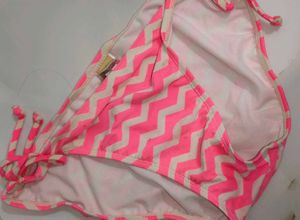 Pink & White Chevron Bikini
