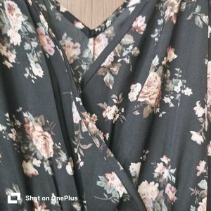 Floral Print Maxi jump suit  Dress