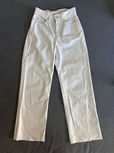 H&M Straight Fit Leather Pant