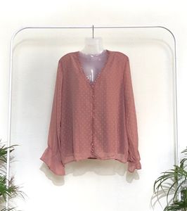 Kassually New Peach Lace Top(Women’s)