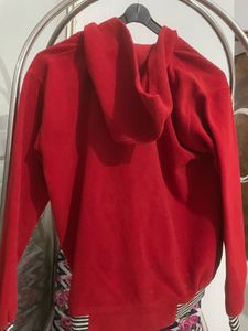 Red Zip-Up Hoodie