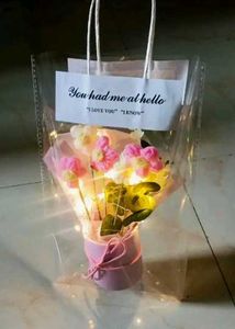 LED Crochet Flower Bouquet