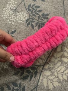 Fuzzy Pink Headband