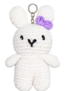 Crocheted Bunny Keychain