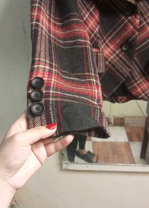 Zara Vintage Plaid Blazer And Dress