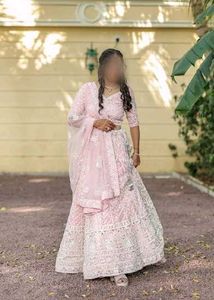 Elegant Pink Embroidered Lehenga Choli
