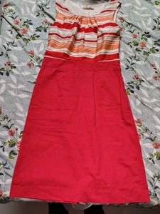Striped Cap Sleeve Dress