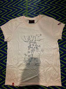 Levi’s Girls' Light Pink Doodle Graphic T-Shirt