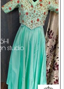 Gown Mint Green Color