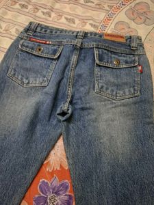 Super low waist flared jeans