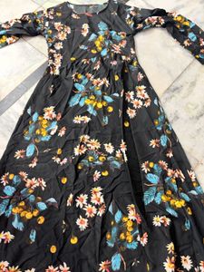 Black Floral Maxi Dress